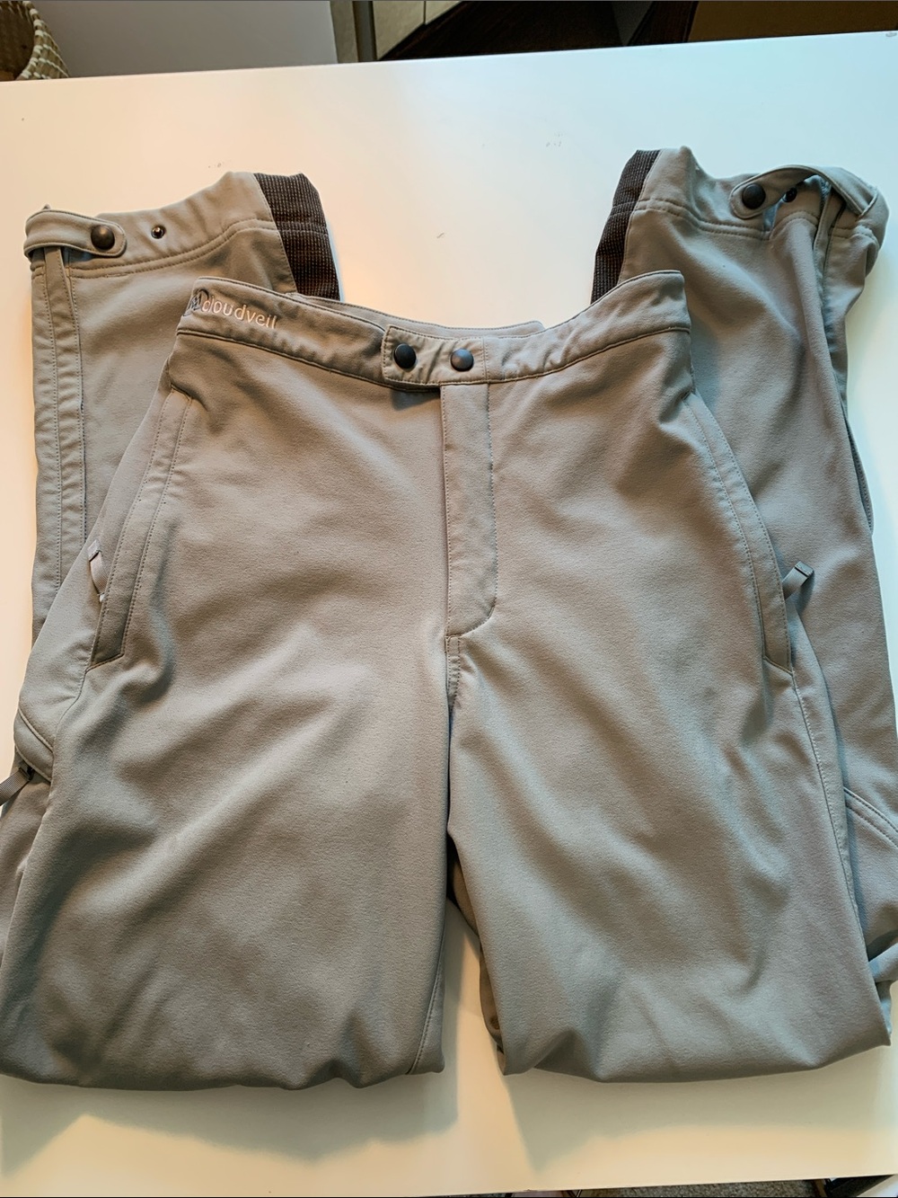 Women’s Cloudveil Light Gray Fleece outdoor pants